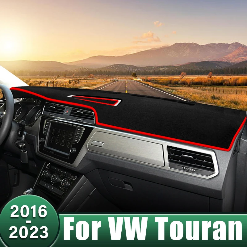 

Car Dashboard Cover Anti-UV Carpets Avoid Light Pads Sun Shade Mats For Volkswagen VW Touran 5T1 2016 2017 2018 2019 2020-2023