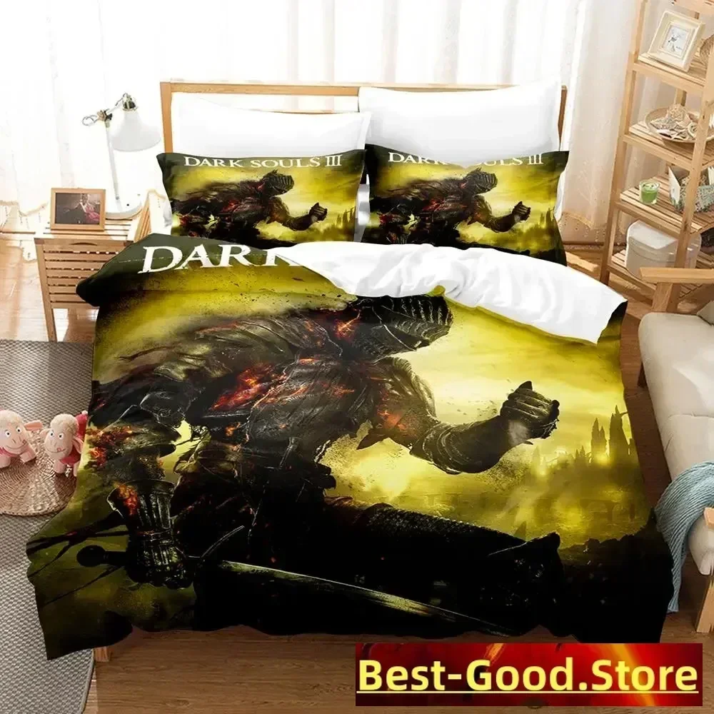 

2023 Dark Souls Bedding Set Duvet Cover Sheet Printed Bed Set Pillowcase Bed Full Queen King Size Comforter Bedroom