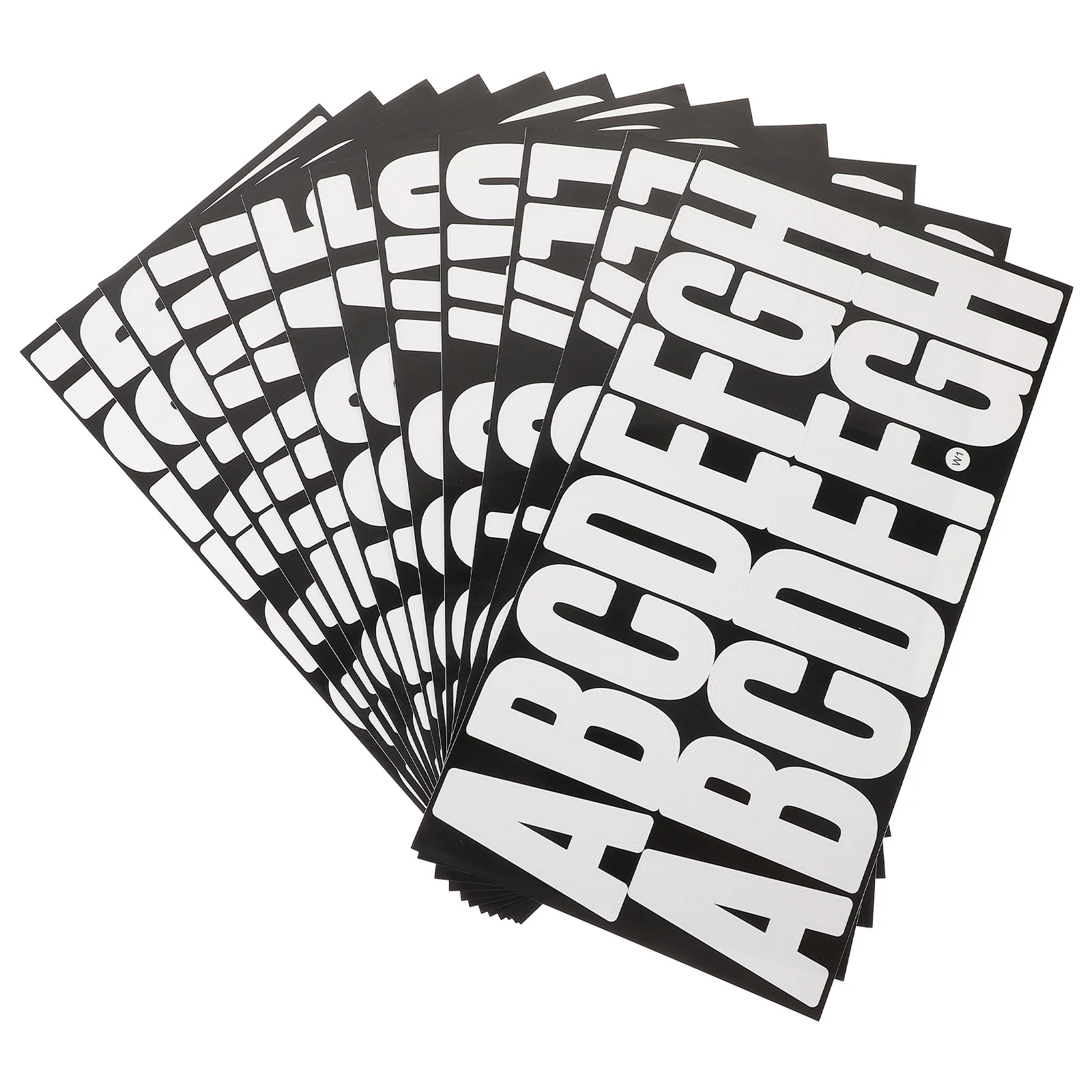 2Sets Alphabet Stickers Self Adhesive Decal Durable Creative Design Mailbox Door Window Car Easy to Use Removable Letter Decals