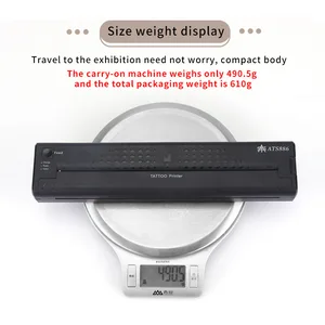 Tatuagem Máquina de Transferência Stencil, Impressora Profissional, Impressoras Bluetooth, Fabricante Térmica Portátil, Linha Foto Desenho, Copiadora 10 principais vendas máquina copiadora profissional - №9