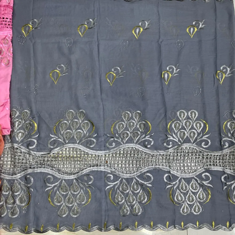 2025 แอฟริกันมุสลิมผ้าพันคอ Turban ผู้หญิง 2x1m ขนาดเย็บปักถักร้อยผ้าฝ้ายอิสลาม Hijab Ramadan ผ้าคลุมไหล่ขายส่งสี Rhinestones ลูกไม้