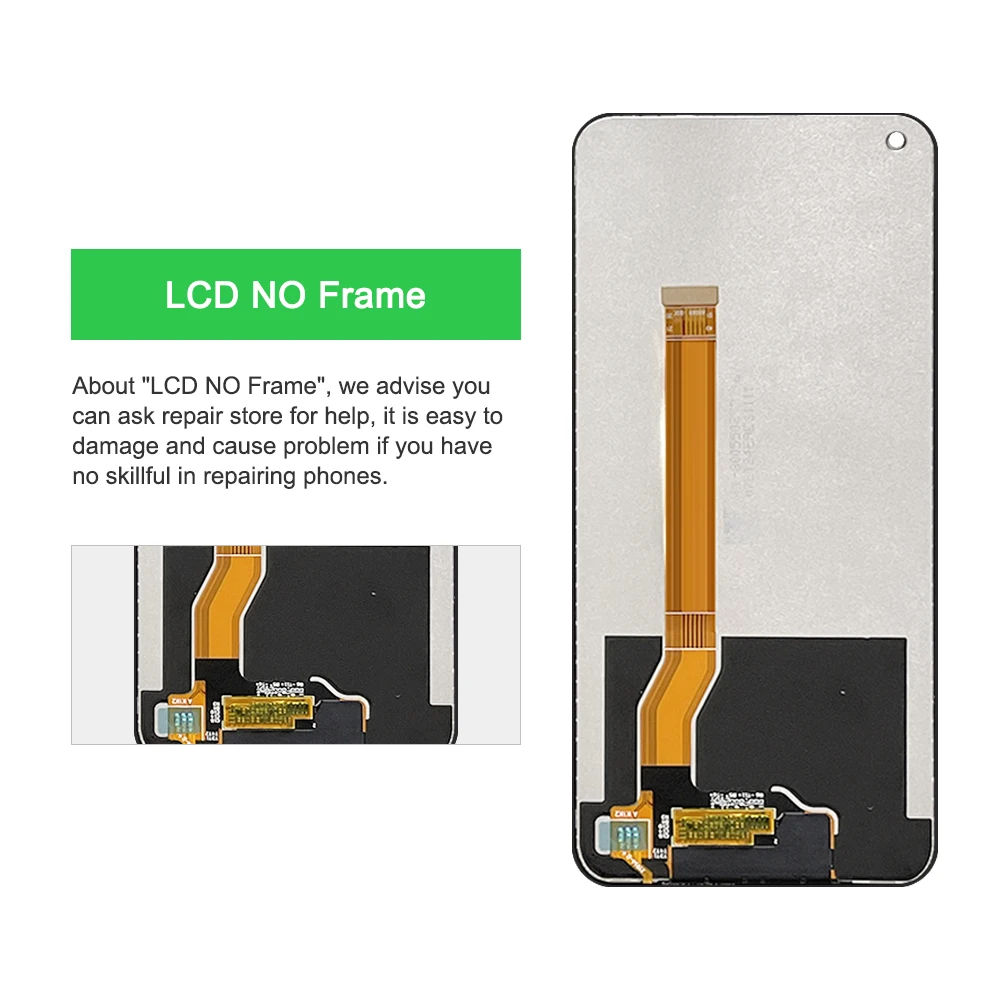 6.6 "8i Display Per Oppo Realme 8i RMX3151 Display LCD Touch Screen Digitizer Assembly Per Realme 8i LCD Parti di Ricambio