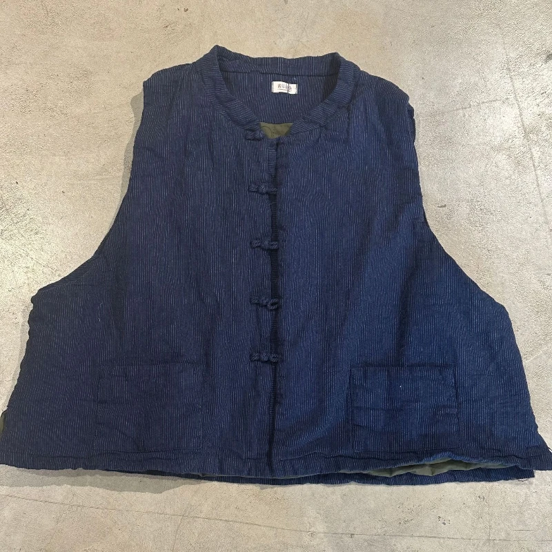 Chaleco de algodón sin mangas cálido de doble capa para mujer, chaleco acolchado de algodón Vintage 2025, prendas de vestir informales súper suaves que combinan con todo