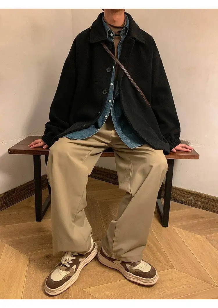 

Пальто из шерстяной смеси асимметричного кроя с передней защитной панелью-фартуком (защитный экран/экран-штора) Bf