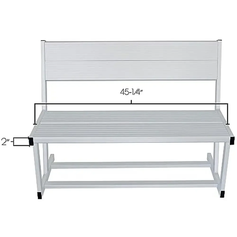 Aluminum Dock Patio Bench 45