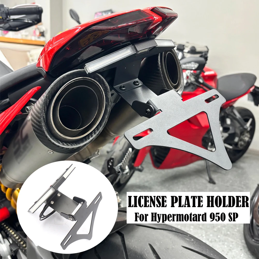 

Motorcycle license plate holder integrated with turn signal integrated Short tail FOR Ducati HYPERMOTARD 950 2018-2023