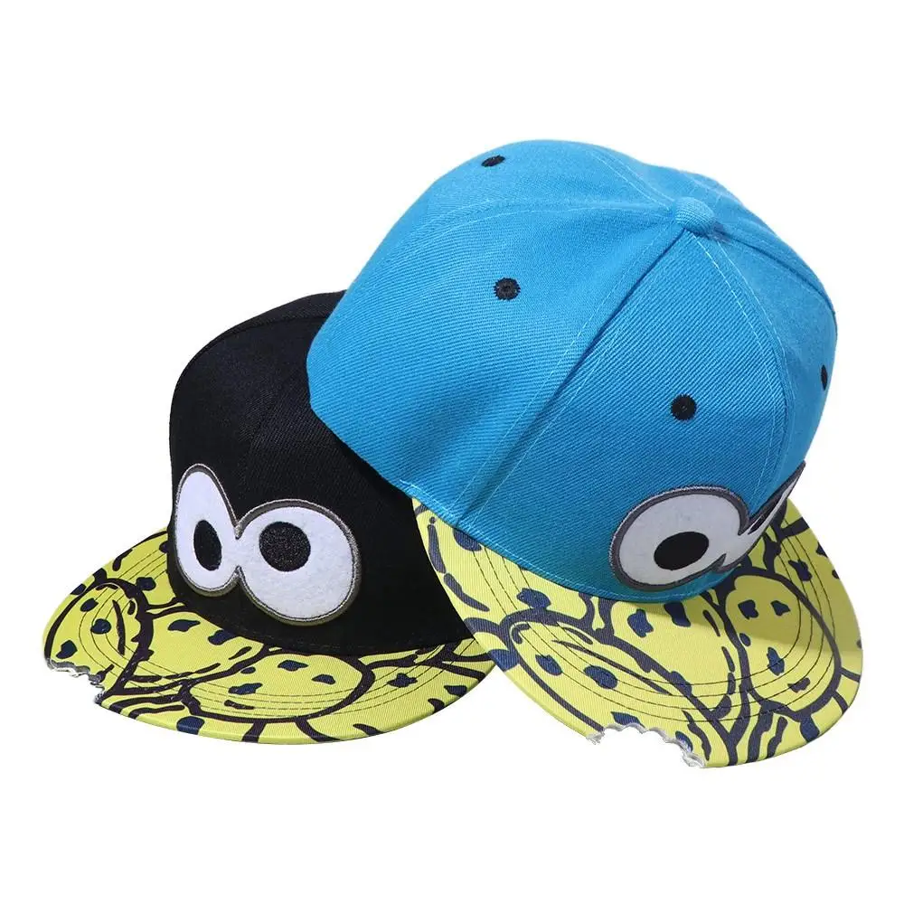 Snapback قبعة العين البيتزا قبعة بيسبول الكورية نمط واقية من الشمس قبعة الشمس بلون الكرتون بلغت ذروتها قبعة الرجال #1