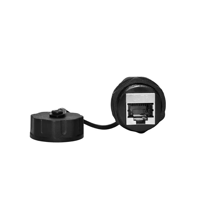 Automatic communication equipment RJ45 network waterproof connector Super six with shielded gigabit network waterproof connector