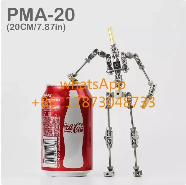 PMA-20  20cm Upgraded Ready-to-assemble  high quality stainless steel animation armature puppet for Stop Motion Character