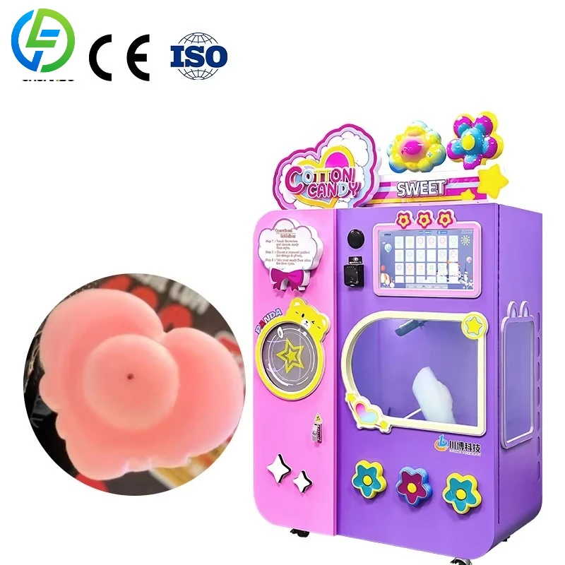 Customize High Profit Make Money Vending Automatic Commercial Cotton Candy Machine Maker for Restaurant and Retail Industries