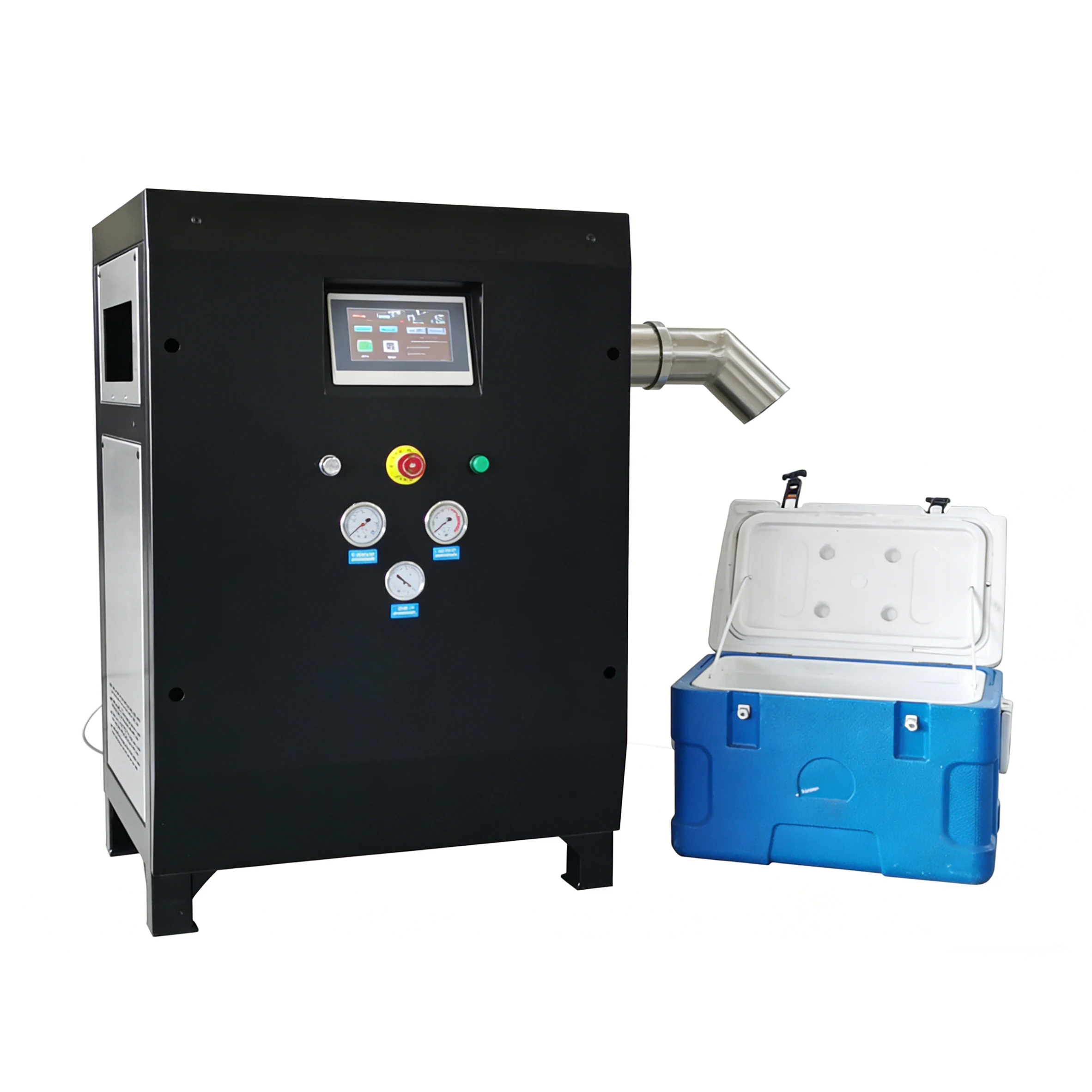 Dry Ice Pelletizer Machine Intelligent Control CO2 Dry Ice Maker 1000kg Capacity for Industrial Cleaning and Cold Chain Use