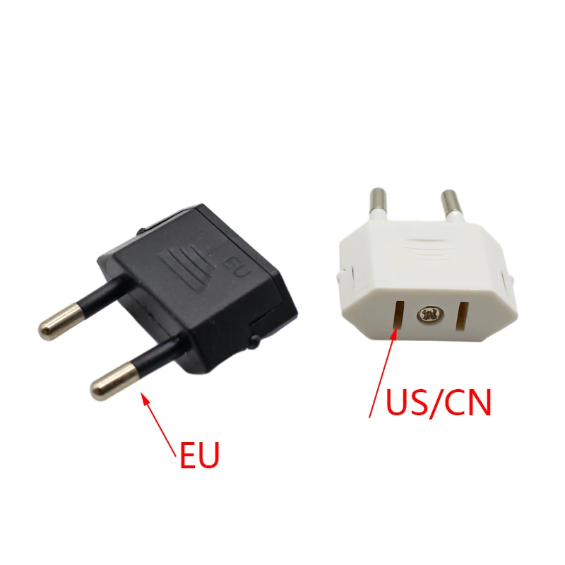 American China To EU Europe Travel Power Adapter 2 pin US To EU Plug Adapter