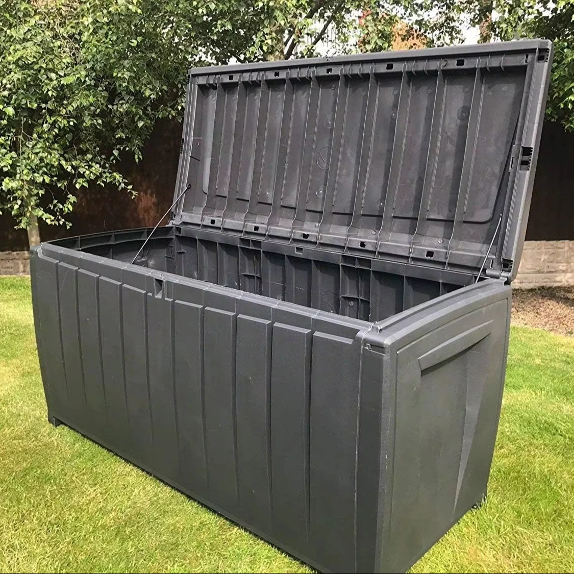 

Wholesale Waterproof Large Aluminum Garden Yard Storage Container Plastic Garden Storage Box
