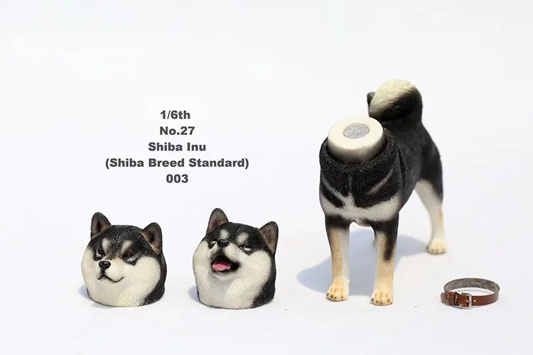 JXK Studio 1:6 Cute Shiba Inu Dog Pet Animal Model Figure