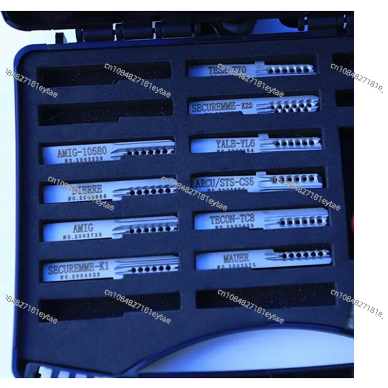 Haoshi Tin Foil Tools Tinfoil Euro European 10 IN 1 SECUREMME-K1 K22 TESA-T70 AMIG TECON-TC8 Y ale-Yale6 DIERRE  Locksmith Tools images - 6