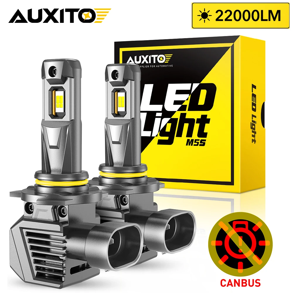 

AUXITO 2Pcs Canbus 9012 HIR2 LED Headlight Bulbs 22000LM 120W H11 H8 H9 9005 HB3 LED Light for Ford Focus Mercedes Honda Bmw VW