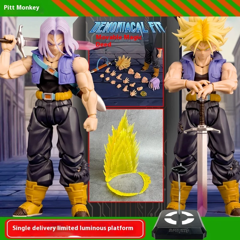 

in stock Demoniacal Fit dragon ball Z SHF Super Saiyan Trunks The Boy From The Future Son of Tomorrow Figure Desktop Ornaments