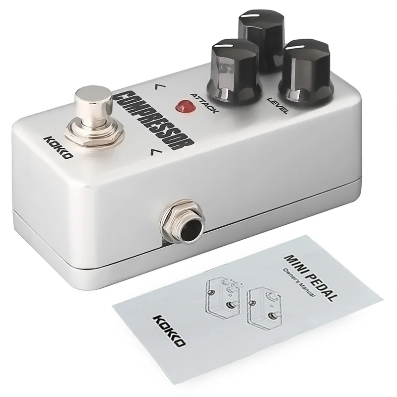 KOKKO Compressor Guitar Effect Pedal Mini Portable Electric Guitar Analog Effect Pedalboard Guitar Parts Accessories FCP2 Pedals