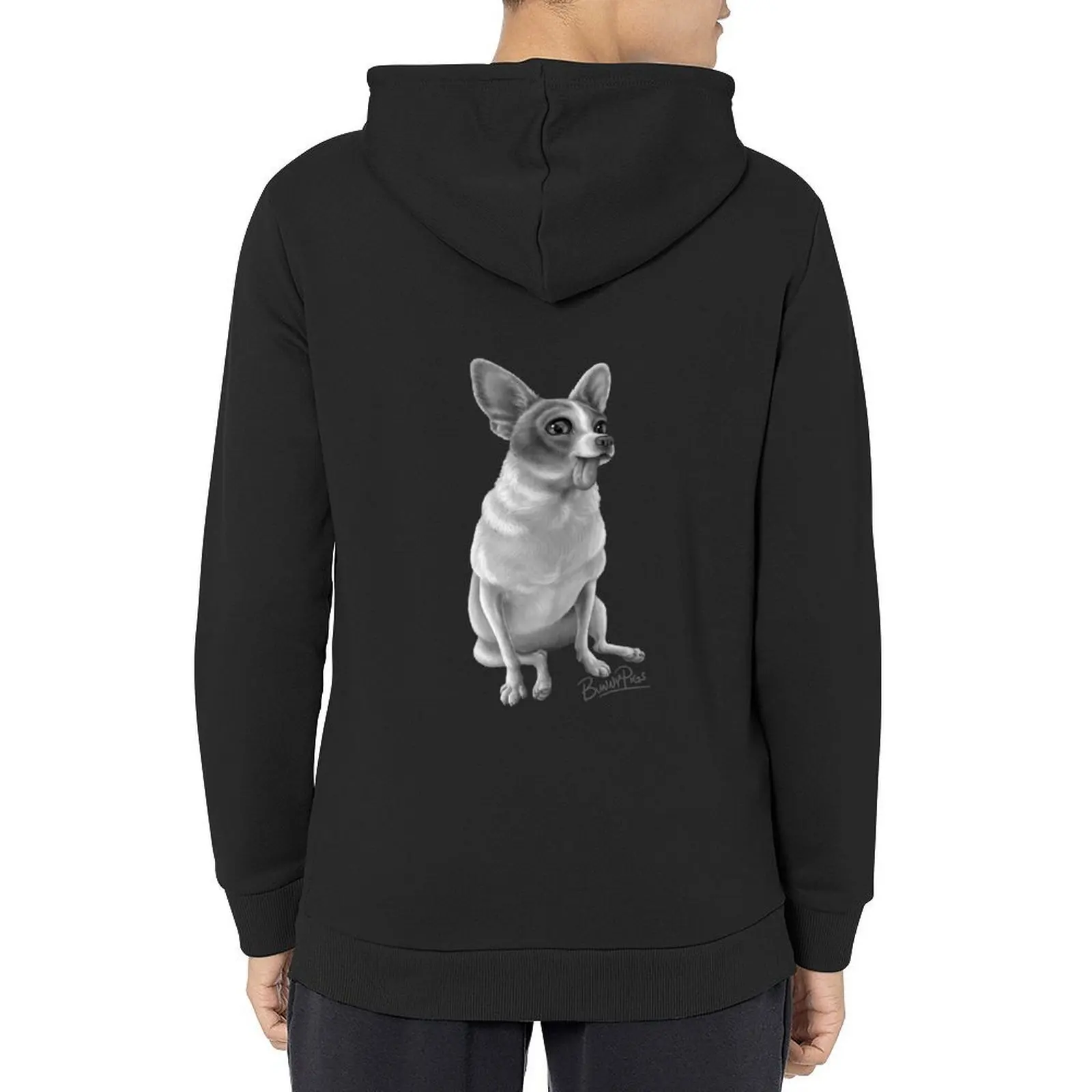 

DJ the Chihuahua Hoodie men's clothes graphic t shirts men winter clothes men's sweat-shirt autumn hoodie