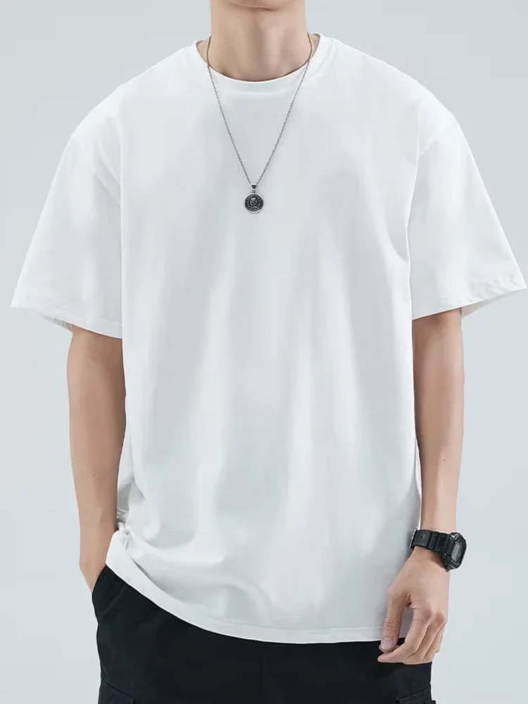 Unisex Soft Breathable Crew Neck T-Shirt Basic Everyday Casual Wear Office Comfortable Fit Gender-Neutral Style 100% Cotton Tops
