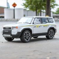 1:24 Toyota Land Cruiser PRADO 2025 Off Road Vehicle Alloy Diecast Model Car Sound & Light Hobby Collectibles Gifts For Children
