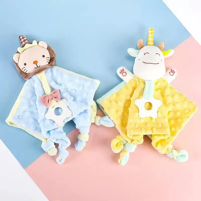 

Baby Comforter Blanket with Tags Teether Soft Plush Newborn Sleeping Dolls Kids Fashion Sleep Toy Soother Appease Towel Bibs