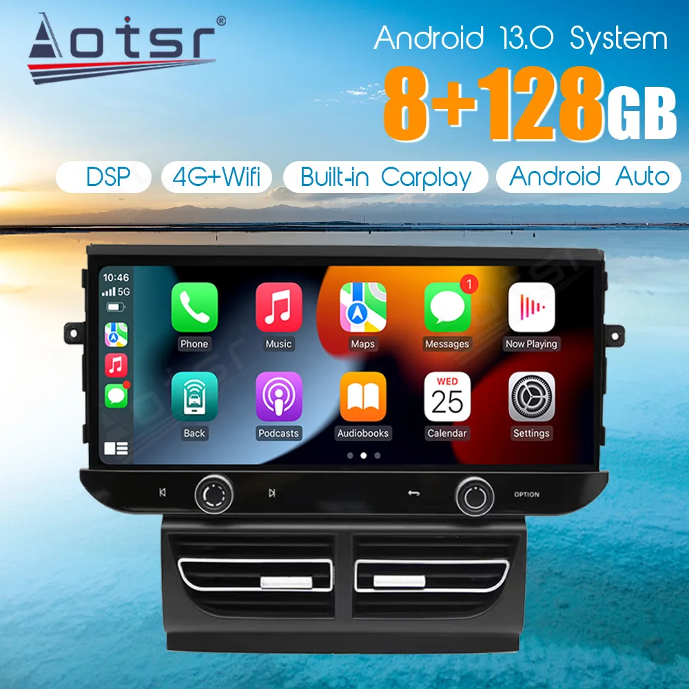 12.3'' 8+256GB For Porsche Macan 2014 -2017 Car accessories Carplay Multimedia Player GPS Navigation Android Auto Stereo Radio