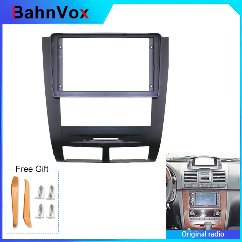 9 inch Android Car Radio frame for Ssangyong Rexton 2002-2006 2din Stereo GPS Fascia bezel Panel Adapter wire harness
