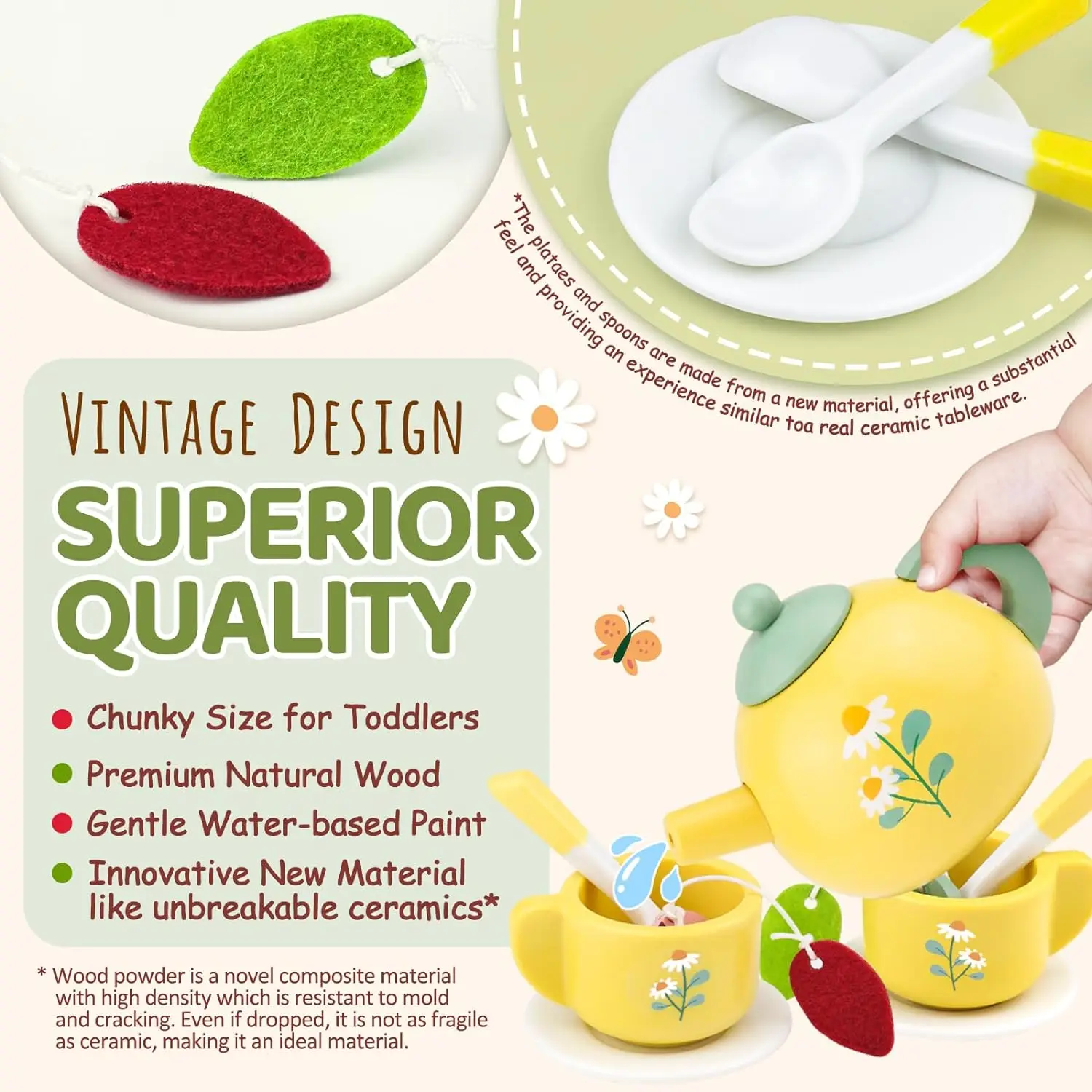 Kids Pretend Play Afternoon Tea Set Toy Pretend Play Food Children's Role Play Game Play House Kitchen Accessories Gift for Girl