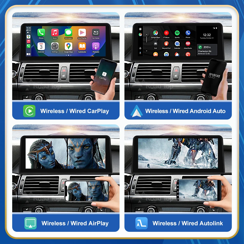 10.25 Inch Touch Linux Display Multimedia Speler Voor BMW Auto X5 X6 E70 E71 2007-2013 CCC CIC GPS Carplay