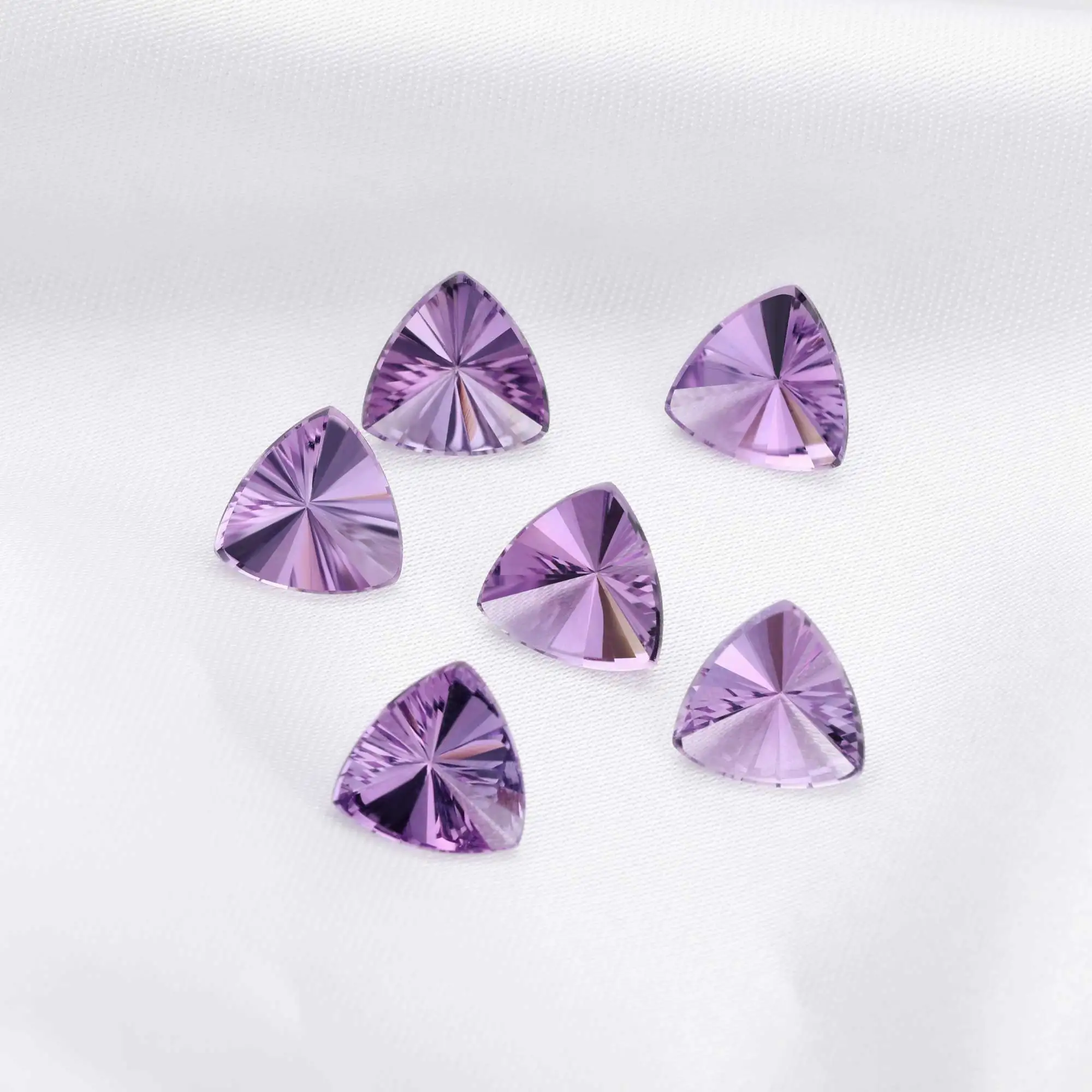 

10MM Trillion Cut Nature Amethyst Gemstone,February Birthstone,Purple Triangle Gemstone,DIY Jewelry Supplies,2CT 4160040