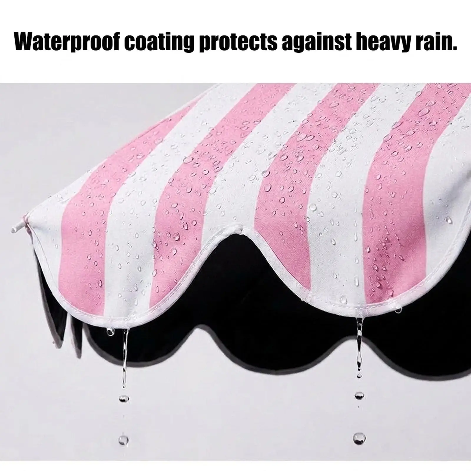 

Patio Umbrella Heavy Duty Portable Sturdy Outdoor Canopy Striped Sun Shade for Backyard Garden Outdoor Activities Terrace Pool