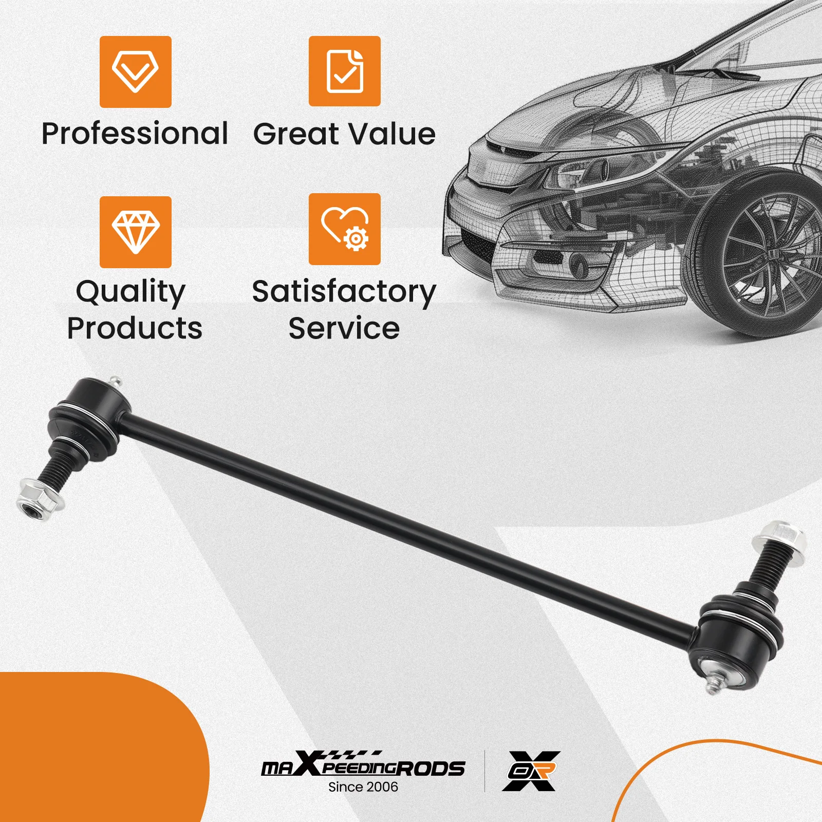 

Front Stabilizer Sway Bar Link for Chrysler Grand Voyager Town & Country Ram C-V