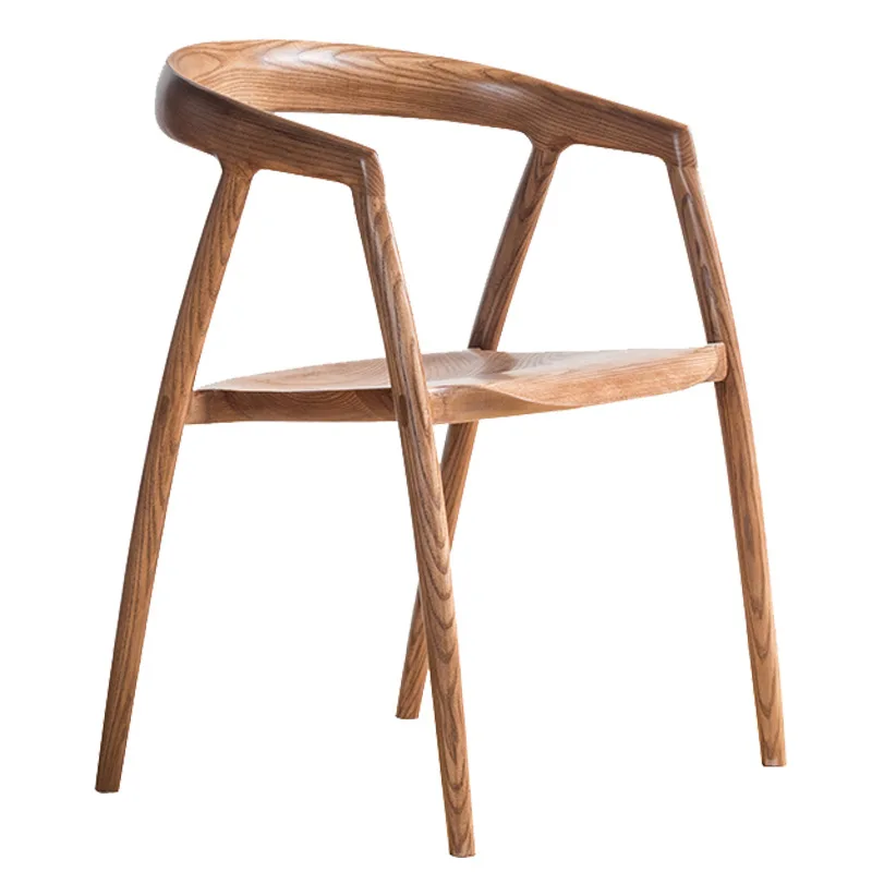 

All solid wood, dining chairs, ash wood, mortise and tenon, craftsmanship, creativity, design, cafe, hotel