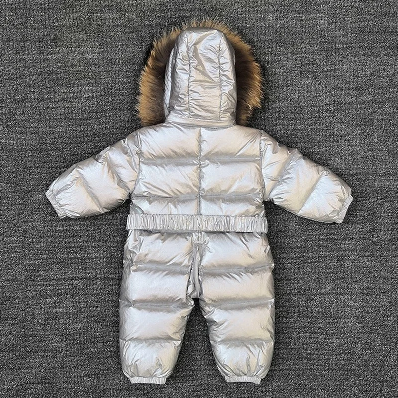 girl -30 jumpsuits degrees Russia winter baby clothing snow wear down jacket snowsuits for kids coats boys girls clothes