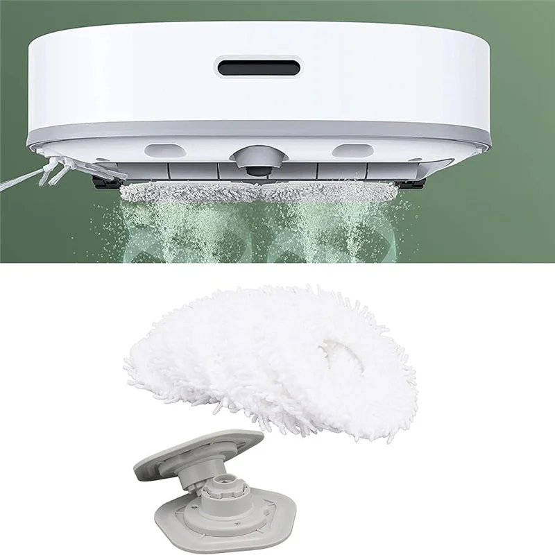 وسادات قماش ممسحة بديلة AF93-Mop للمكنسة الكهربائية Dreame Bot W10 / W10 Pro مع حامل