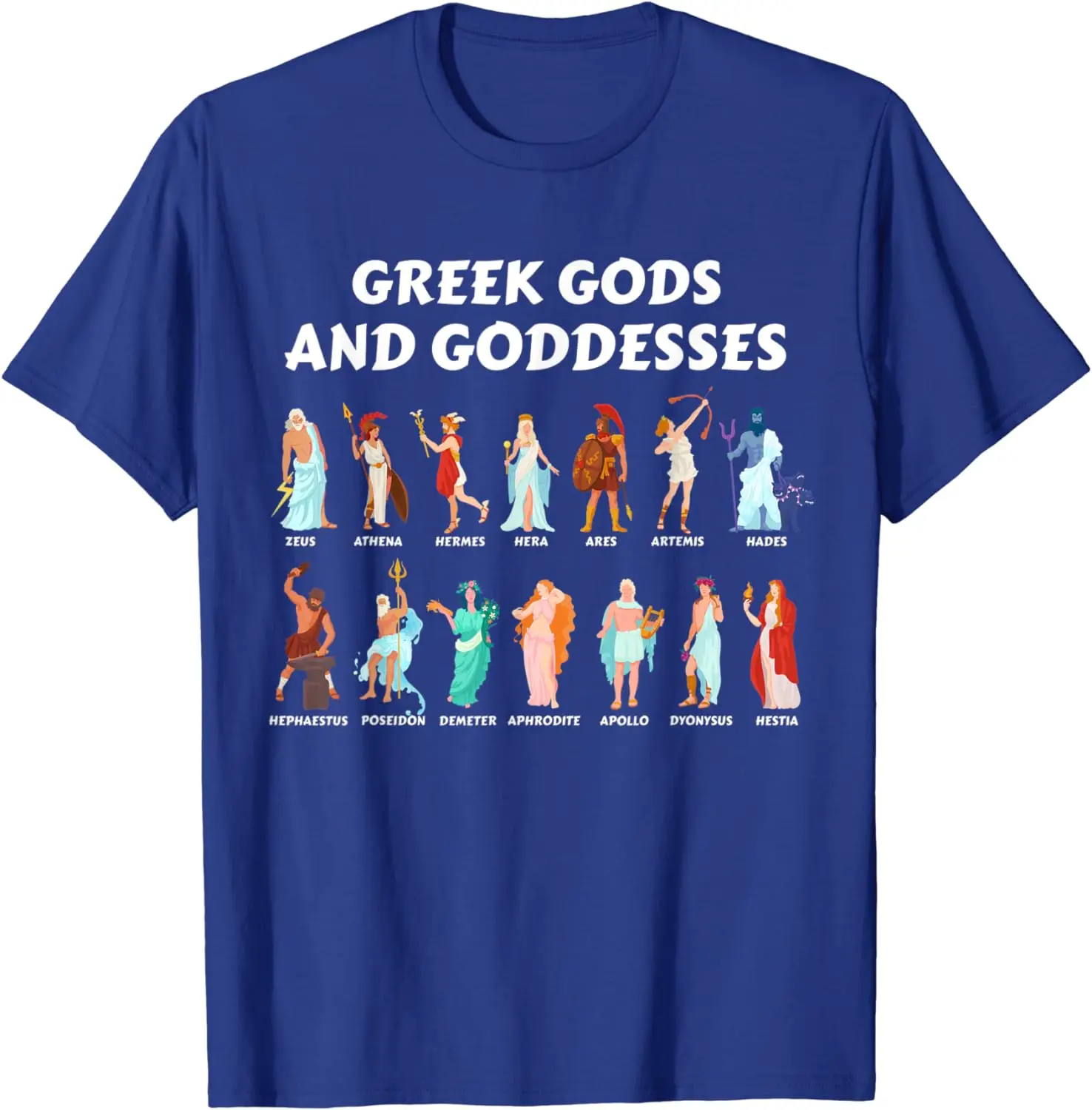 Greek Gods and Goddesses Ancient Greek Myth Greece T-Shirt 100% Cotton O-Neck Summer Short Sleeve Casual Mens T-shirt Size S-3XL