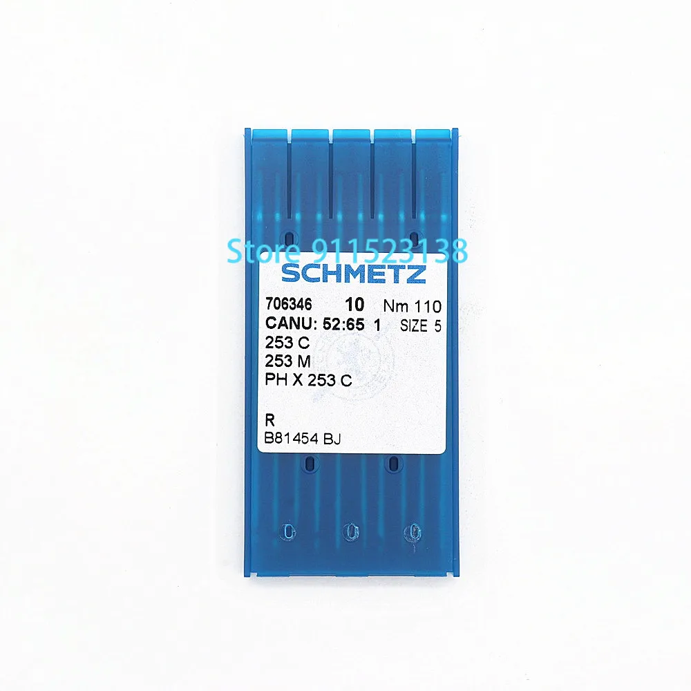 

10 шт., швейные иглы для вышивания шенилла, CANU: 52:65 1 253 C 253 M PHX253 C Nm: 110 Размер: 5 для китайской вышивальной машины Tajima