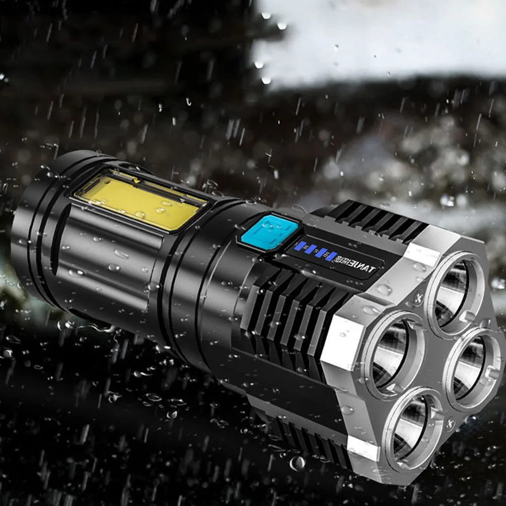 1 قطعة في الهواء الطلق استخدام مصباح يدوي USB قابلة للشحن المحمولة المدمجة عالية السطوع LED الشعلة للتخييم التنزه الصيد #2