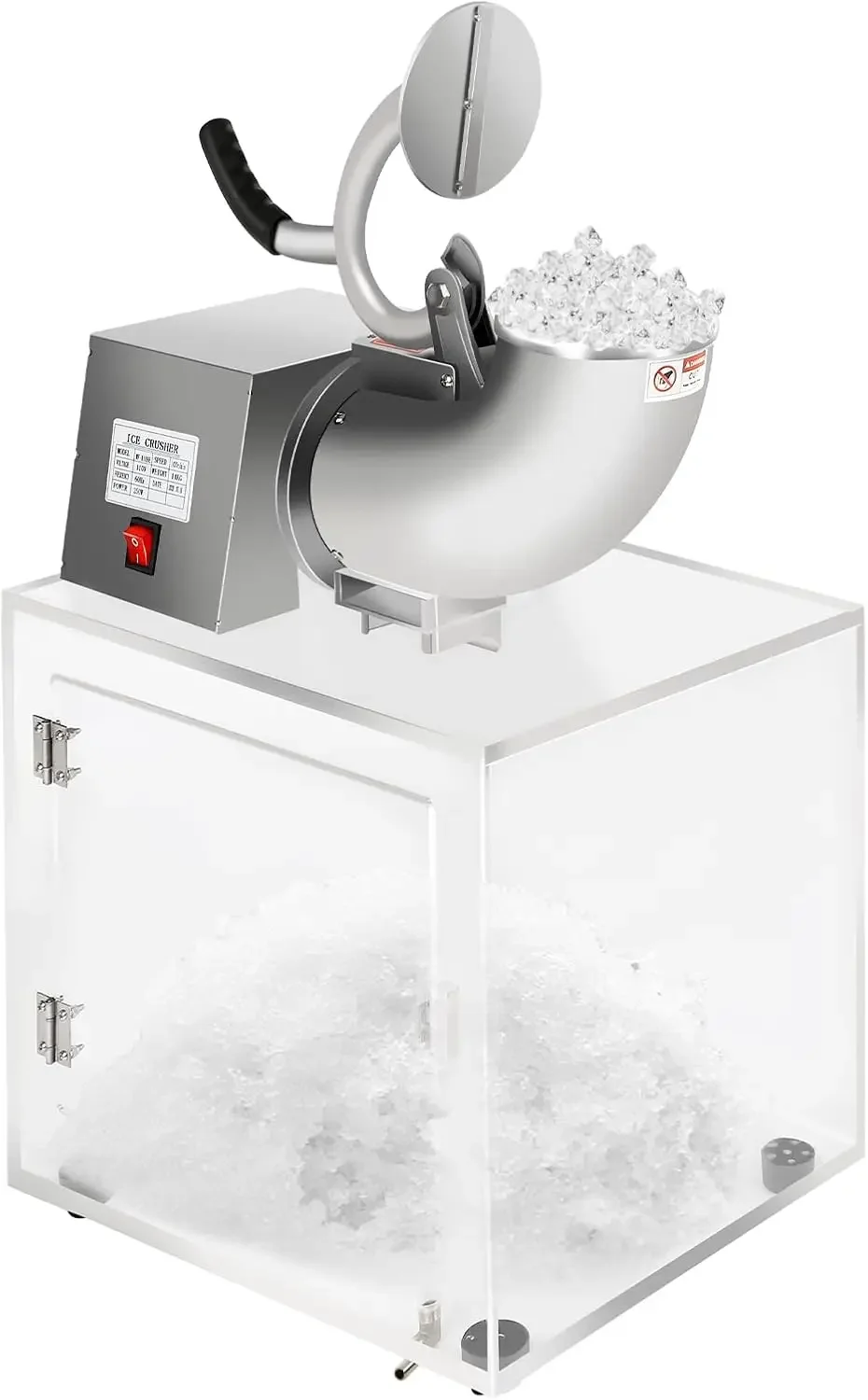 

Snow Cone Machine Ice Shaver Macker 440lbs/hr,ETL Approved 300W Electric Ice Crusher Machine with Dual Blades,Shaved Ice Machine