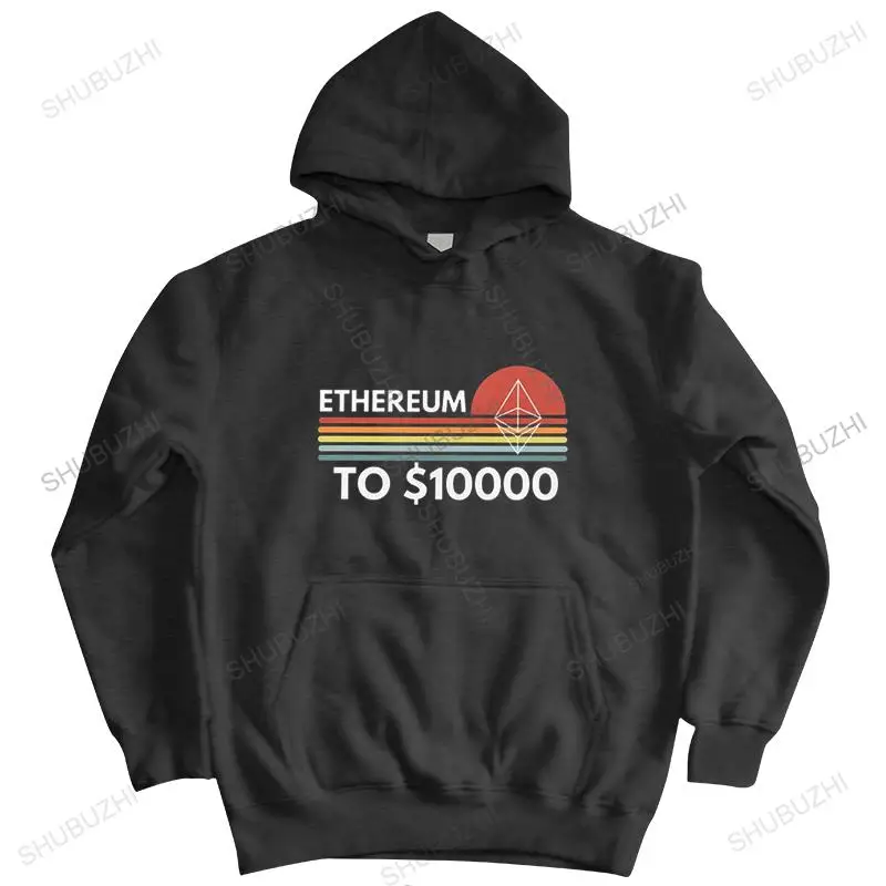 Ethereum To 10000 Dollars zipper Men Crypto ETH Blockchain Cryptocurrency hoodies Streetwear sweatshirt Cotton pullover coat