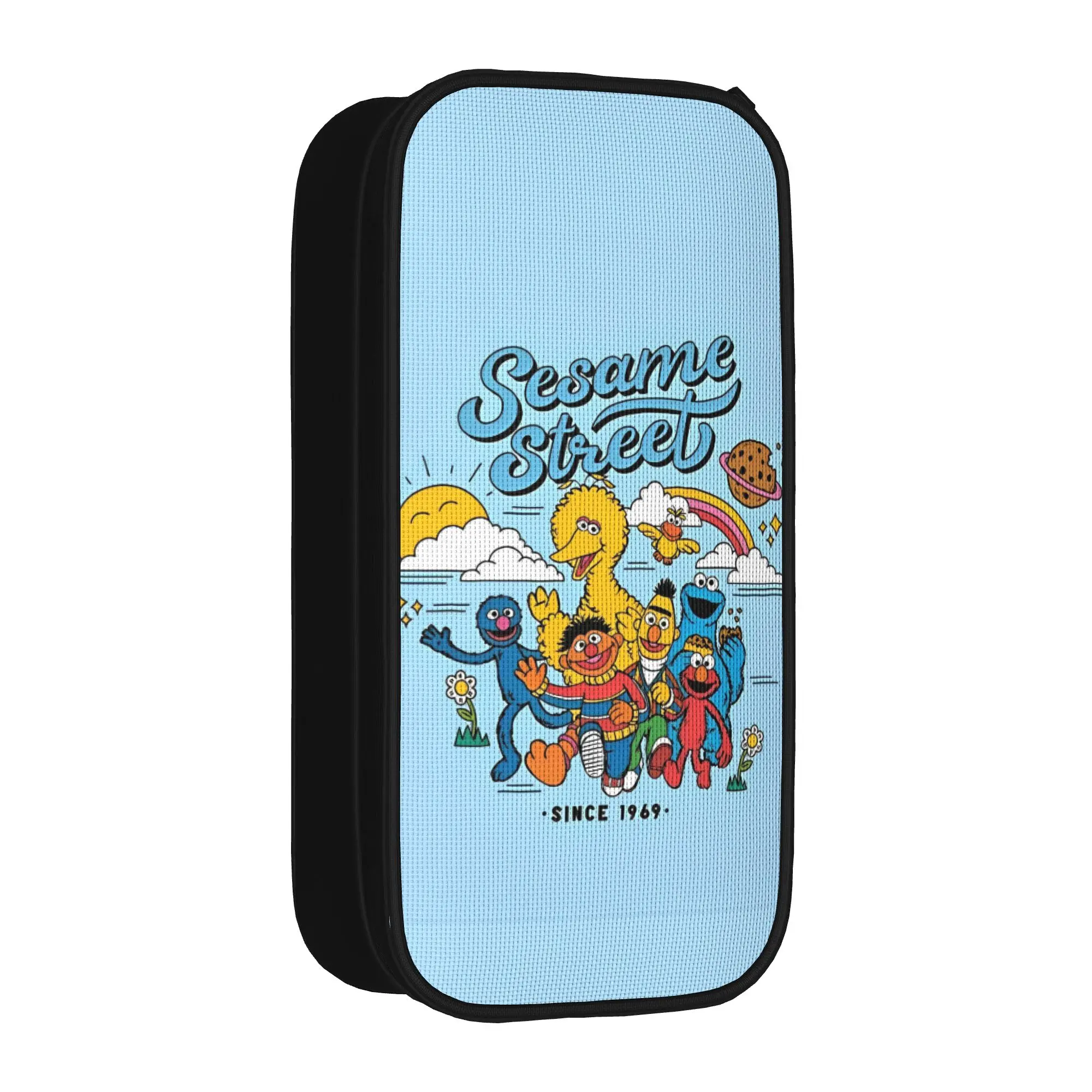 

Pencil Case Sesame Street Cartoon Comedy Pencilcases for Student Big Capacity Pencil Bags School Supplies Gifts Stationery
