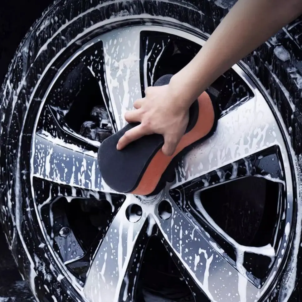 Set di strumenti per la pulizia automatica con blocco di spugna assorbente in corallo a nido d'ape per autolavaggio ad alta densità