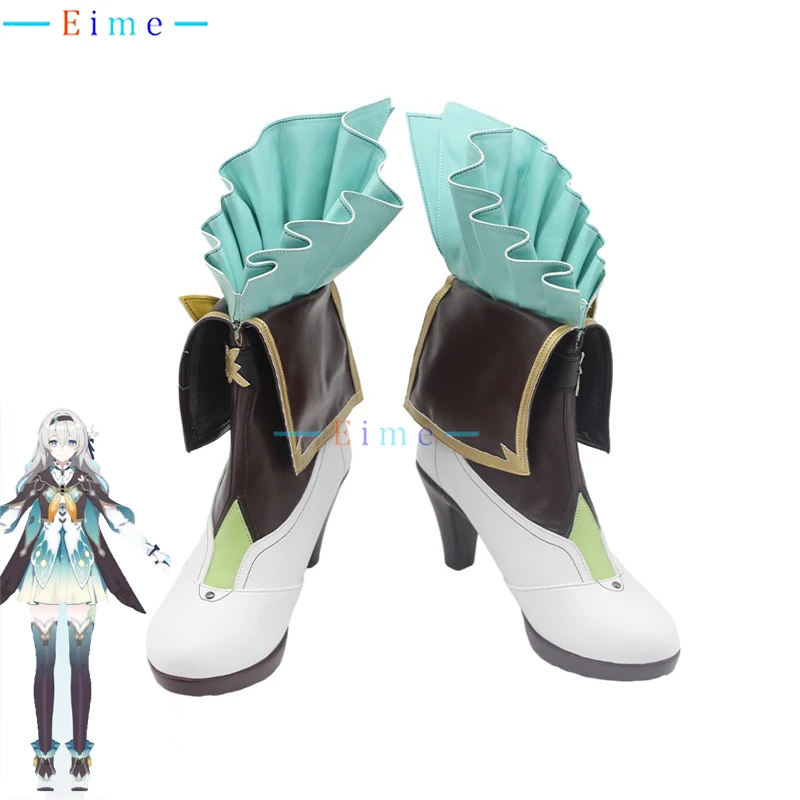 

Firefly Cosplay Shoes Game Honkai Star Rail Cosplay Prop PU Leather Shoes Halloween Carnival Boots Custom Made