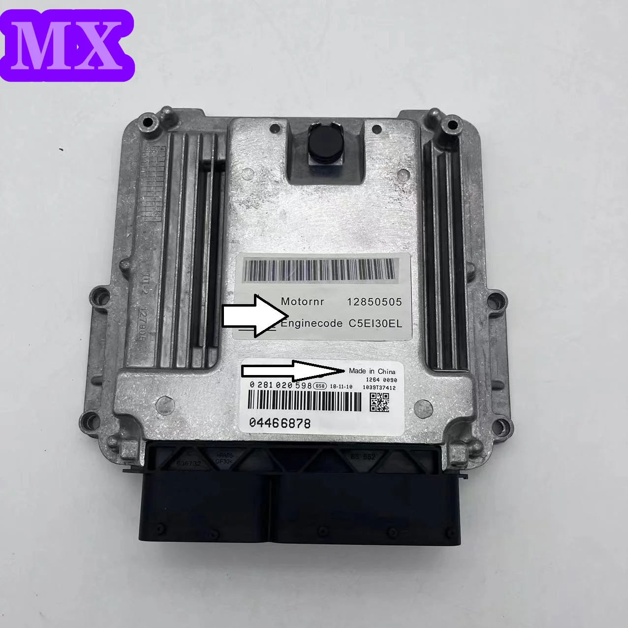 プログラム付きecu、高品質、0281020598、md1cc878、04466878、新品