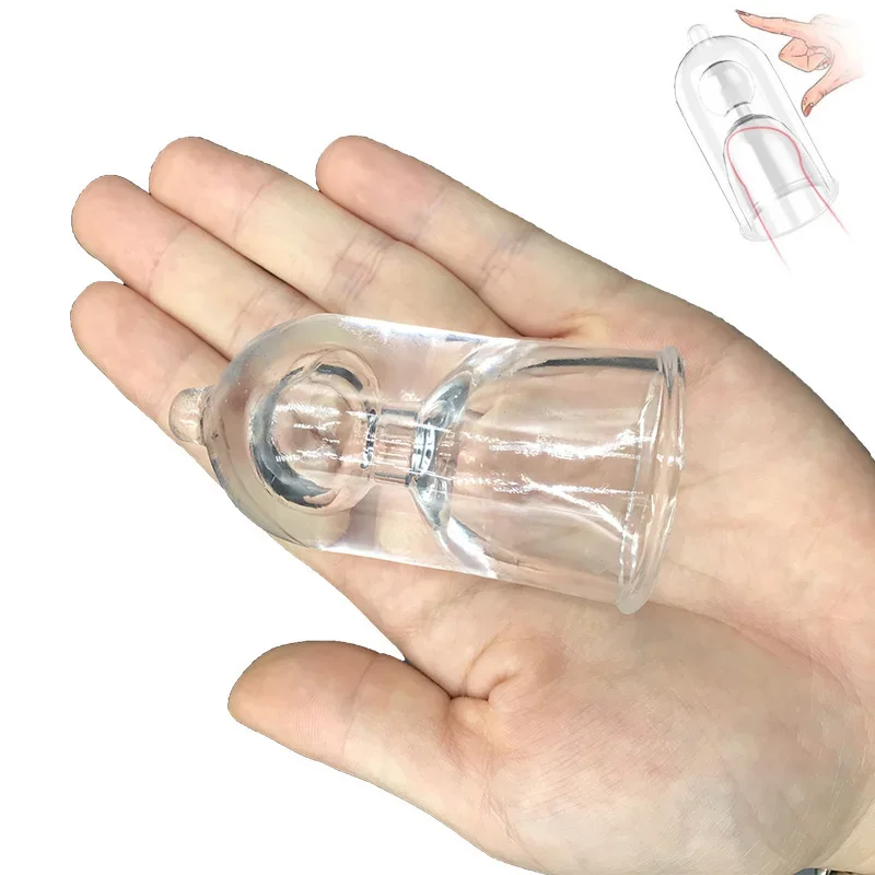 Extend 3.5CM Penis Sleeve Reuseable Condom Delay Ejaculation Sex Toys For Men Penis Ring Male Glans Sleeve Extender Enlargement