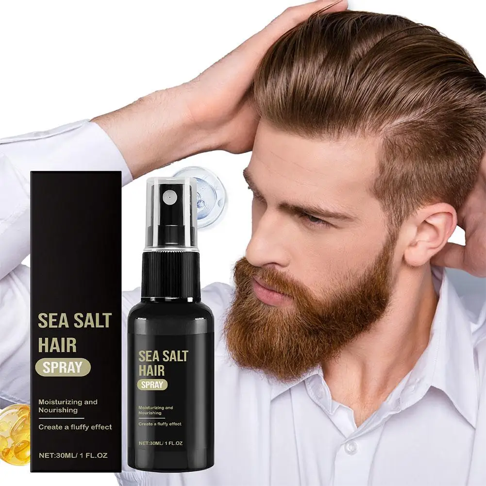 Semprotan garam laut untuk menebalkan rambut rumput laut, vitamin B5 meningkatkan penebalan gaya rambut Semprot tidak berminyak halus memelihara minyak rambut