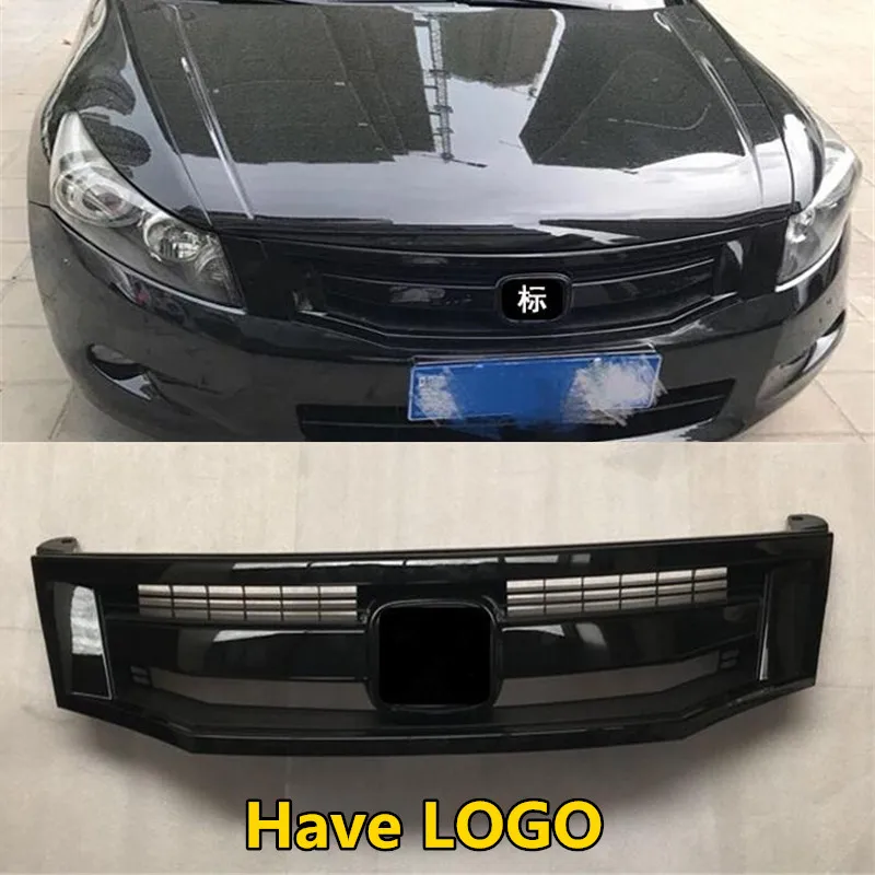 

FOR Auto Grille Accessories Old Honda Accord 2008 2009 2010 ABS Carbon Fiber Front Bumper Separator Spoiler Accord Gridiron