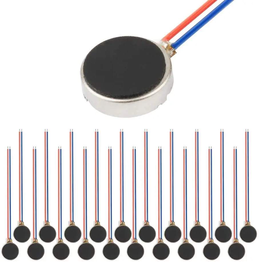Mini motores de vibración de 10mm x 3mm, DC 3V, 12000rpm, botón plano tipo moneda, Micro DC, Motor vibratorio para buscapersonas de teléfono móvil T