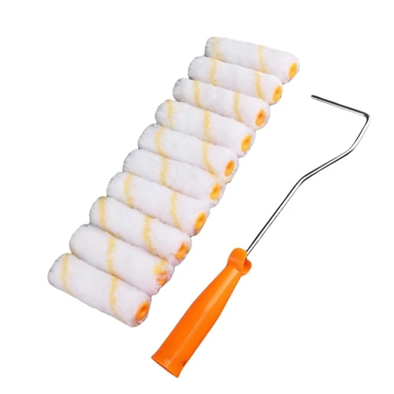 

Mini Paint Roller с 10 шт. Крыш на роликовой рамке роликовой ролики для рисования 601A